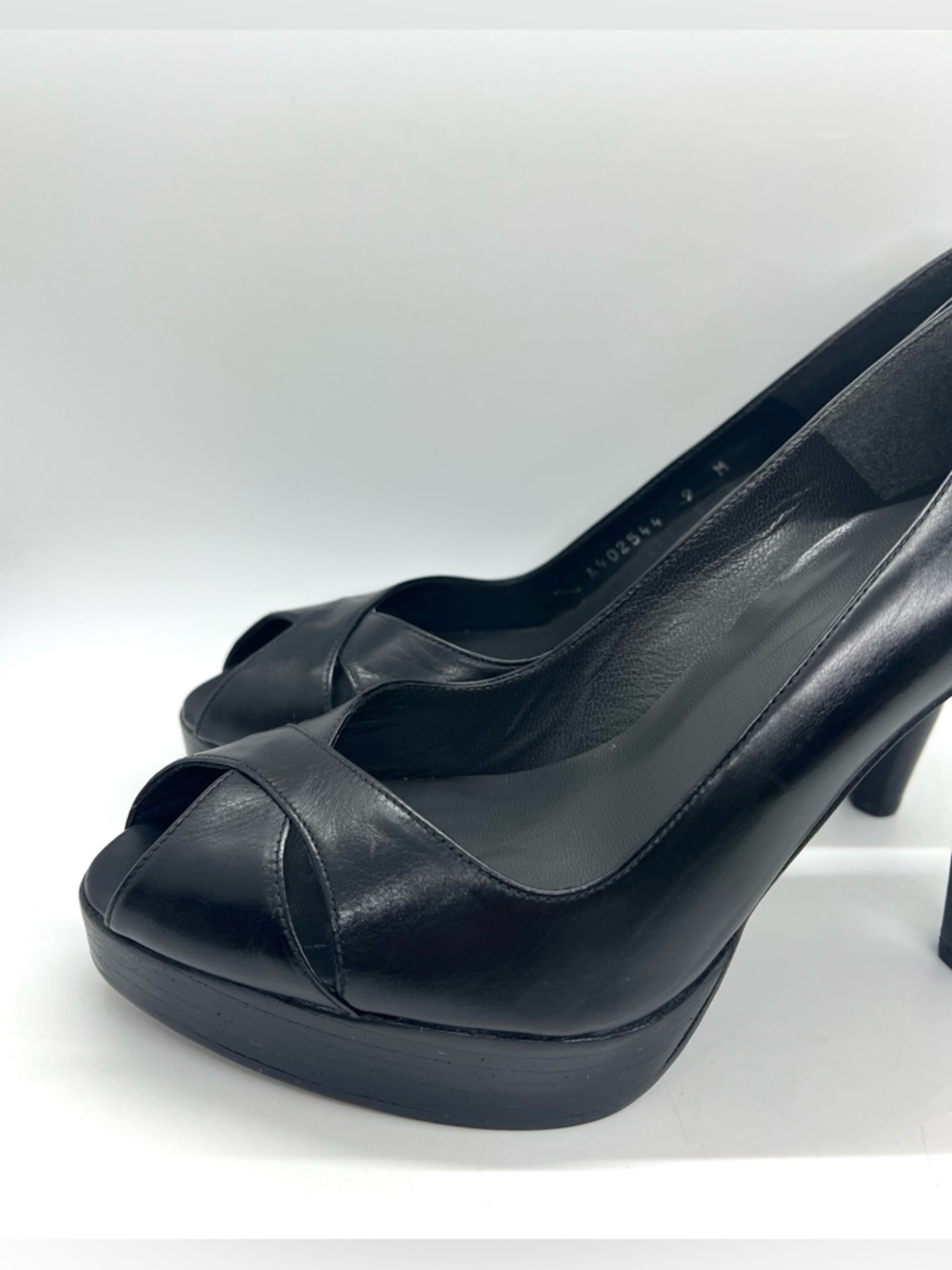 Stuart Weitzman Peep Toe Platform Heels - Picture 9 of 15